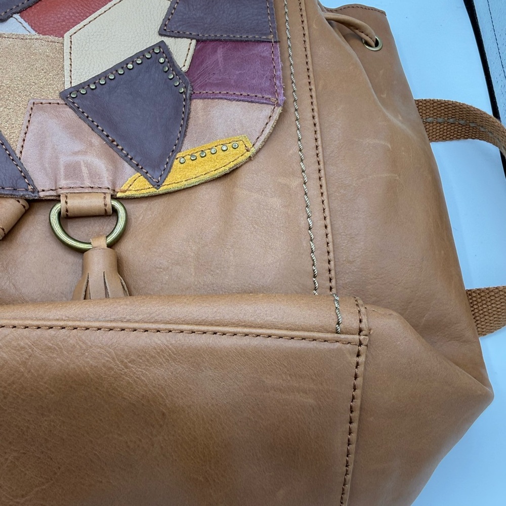 The Sak Patchwork Leather Drawstring Backpack - Picture 13 of 16